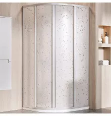 Душевой уголок Ravak Supernova SKCP4-90 90x90 3117OU0211 профиль Сатин витраж пластик Pearl