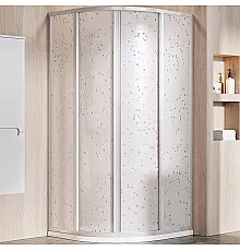 Душевой уголок Ravak Supernova SKCP4-80 80x80 3114OU0211 профиль Сатин витраж пластик Pearl