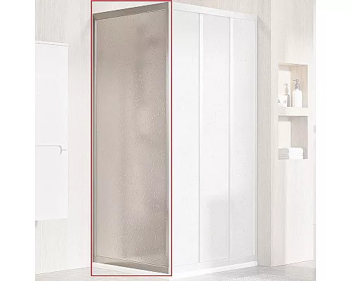 Купить Душевая стенка Ravak Supernova APSS-80 94040UR211 профиль Сатин витраж пластик Pearl в магазине сантехники Santeh-Crystal.ru