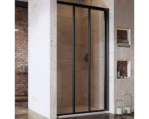 Заказать Душевая дверь Ravak Supernova ASDP3-100 00VA03R2Z1 профиль Черный стекло Transparent в магазине сантехники Santeh-Crystal.ru