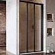 Заказать Душевая дверь Ravak Supernova ASDP3-100 00VA03R2Z1 профиль Черный стекло Transparent в магазине сантехники Santeh-Crystal.ru