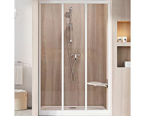 Заказать Душевая дверь Ravak Supernova ASDP3-120 00VG01R2Z1 профиль Белый стекло Transparent в магазине сантехники Santeh-Crystal.ru