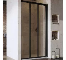 Душевая дверь Ravak Supernova ASDP3-110 00VD03R2Z1 профиль Черный стекло Transparent