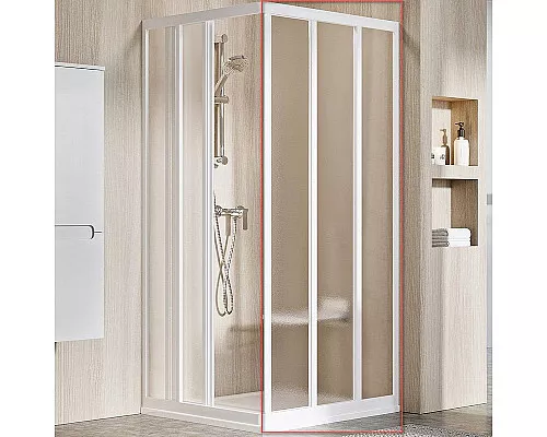 Приобрести Душевая дверь Ravak Supernova ASRV3-90 198 15V701R2ZG профиль Белый стекло Grape в магазине сантехники Santeh-Crystal.ru