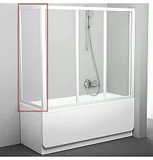 Боковая стенка для шторки на ванну Ravak Supernova APSV 70 95010102Z1 профиль Белый стекло Transparent