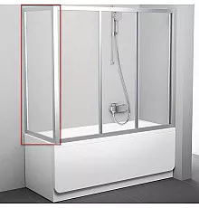 Боковая стенка для шторки на ванну Ravak Supernova APSV-75 95030U02Z1 профиль Сатин стекло Transparent