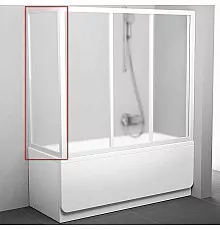 Боковая стенка для шторки на ванну Ravak Supernova APSV 80 95040102ZG профиль Белый стекло Grape