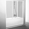Шторка на ванну Ravak Supernova AVDP3-120 40VG0102ZG профиль Белый стекло Grape