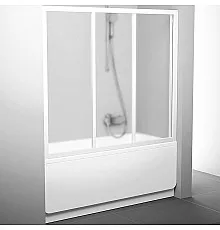 Шторка на ванну Ravak Supernova AVDP3-120 40VG0102ZG профиль Белый стекло Grape