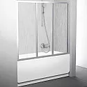 Шторка на ванну Ravak Supernova AVDP3-120 40VG0U0241 профиль Сатин витраж пластик Rain