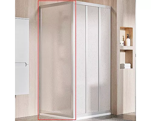 Приобрести Душевая стенка Ravak Supernova APSS-90 94070U0211 профиль Сатин витраж пластик Pearl в магазине сантехники Santeh-Crystal.ru