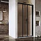 Заказать Душевая дверь Ravak Supernova ASDP3-120 00VG03R2ZG профиль Черный матовый стекло Grape в магазине сантехники Santeh-Crystal.ru