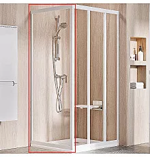 Душевая стенка Ravak Supernova APSS-80 94040UR2Z1 профиль Сатин стекло Transparent
