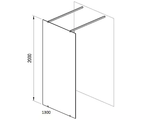 Приобрести Душевая перегородка Ravak Walk-In Free 130 GW9FJ0C00Z1 профиль Хром стекло Transparent в магазине сантехники Santeh-Crystal.ru