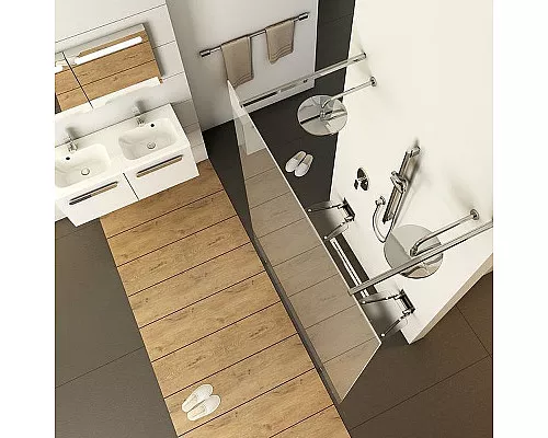 Заказать Душевая перегородка Ravak Walk-In Free 160 GW9FS0C00Z1 профиль Хром стекло Transparent в магазине сантехники Santeh-Crystal.ru