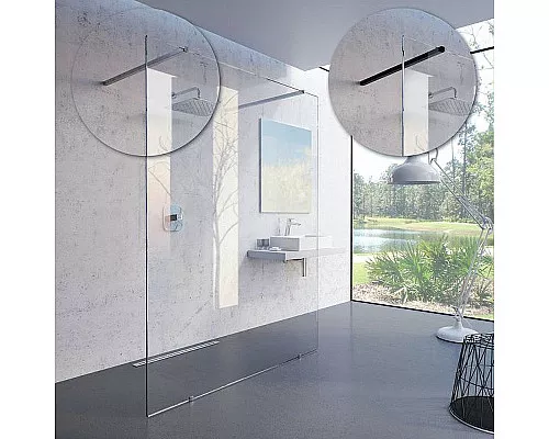 Заказать Душевая перегородка Ravak Walk-In Free 160 GW9FS0C00Z1 профиль Хром стекло Transparent в магазине сантехники Santeh-Crystal.ru