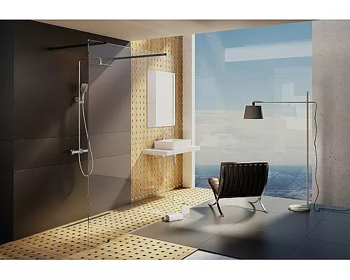 Заказать Душевая перегородка Ravak Walk-In Free 160 GW9FS0C00Z1 профиль Хром стекло Transparent в магазине сантехники Santeh-Crystal.ru