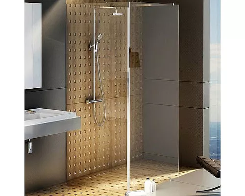 Приобрести Душевая перегородка Ravak ST Walk-In Corner 110х80 GW1CD4C00Z1 профиль Хром стекло Transparent в магазине сантехники Santeh-Crystal.ru