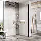 Заказать Душевая перегородка Ravak Walk-In Wall 100 GW9WA0300Z1 профиль Черный стекло Transparent в магазине сантехники Santeh-Crystal.ru