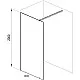 Заказать Душевая перегородка Ravak Walk-In Wall 100 GW9WA0300Z1 профиль Черный стекло Transparent в магазине сантехники Santeh-Crystal.ru