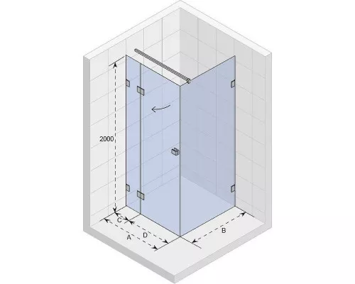 Приобрести Душевой уголок Riho SZ Scandic NXT Х203 137х77 P G001072120 (GX09025C2) профиль Хром стекло прозрачное в магазине сантехники Santeh-Crystal.ru