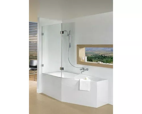 Купить Шторка на ванну Riho VZ Scandic NXT X500 Geta 170 121 L G001167120 (GX00622C1) профиль Хром стекло прозрачное в магазине сантехники Santeh-Crystal.ru