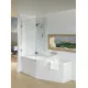 Купить Шторка на ванну Riho VZ Scandic NXT X500 Geta 170 121 L G001167120 (GX00622C1) профиль Хром стекло прозрачное в магазине сантехники Santeh-Crystal.ru