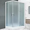Душевой уголок Royal Bath HP 120х80 RB8120HP-C-R с поддоном профиль Белый стекло матовое