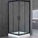 Душевой уголок Royal Bath HP 80х80 RB80HP-T-BL профиль Черный стекло прозрачное