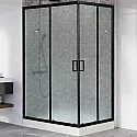 Душевой уголок Royal Bath HP 120х80 RB8120HP-C-BL-L профиль Черный стекло матовое