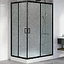 Душевой уголок Royal Bath HP 120х80 RB8120HP-C-BL-R профиль Черный стекло матовое