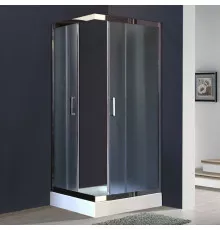 Душевой уголок Royal Bath HPD 100х80 RB8100 HPD-C-CH без поддона профиль Хром стекло рифленое