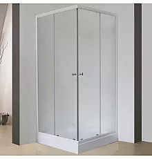 Душевой уголок Royal Bath HPD 90х90 RB 90 HPD-C без поддона профиль Белый стекло матовое
