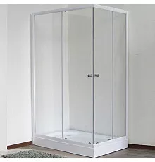 Душевой уголок Royal Bath HPD 100х80 RB 8100 HPD-T без поддона профиль Белый стекло прозрачное