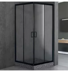 Душевой уголок Royal Bath HPD 100х90 RB9100HPD-T-BL профиль Черный стекло прозрачное
