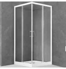 Душевой уголок Royal Bath HPD 110x100 RB1110HPD-T профиль Белый стекло прозрачное