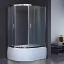 Душевой уголок Royal Bath ВК 120х80 RB8120BK-C-CH-R с поддоном профиль Хром стекло матовое Душевой уголок Royal Bath ВК 120х80 RB8120BK-C-CH-R с поддоном профиль Хром стекло матовое