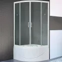 Душевой уголок Royal Bath BK 90х90 RB90BK-T с поддоном профиль Белый стекло прозрачное Душевой уголок Royal Bath BK 90х90 RB90BK-T с поддоном профиль Белый стекло прозрачное