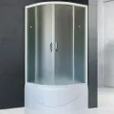 Душевой уголок Royal Bath BK 90х90 RB90BK-C с поддоном профиль Белый стекло матовое Душевой уголок Royal Bath BK 90х90 RB90BK-C с поддоном профиль Белый стекло матовое