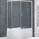 Душевой уголок Royal Bath BK 120х80 RB8120BK-C-R с поддоном профиль Белый стекло матовое Душевой уголок Royal Bath BK 120х80 RB8120BK-C-R с поддоном профиль Белый стекло матовое
