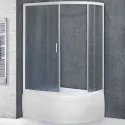 Душевой уголок Royal Bath BK 120х80 RB8120BK-C-L с поддоном профиль Белый стекло матовое Душевой уголок Royal Bath BK 120х80 RB8120BK-C-L с поддоном профиль Белый стекло матовое