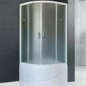 Душевой уголок Royal Bath BK 100х100 RB100BK-C с поддоном профиль Белый стекло матовое Душевой уголок Royal Bath BK 100х100 RB100BK-C с поддоном профиль Белый стекло матовое