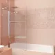 Приобрести Шторка на ванну Veconi Palau 90 PL81-90-01-19C1 профиль Хром стекло прозрачное в магазине сантехники Santeh-Crystal.ru