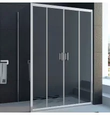 Душевой уголок Veconi Rovigo RV-045 140x80 RV045-14080PR-01-19C1 профиль Хром стекло прозрачное