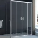 Душевой уголок Veconi Rovigo RV-045 140x100 RV045-140100PR-01-19C1 профиль Хром стекло прозрачное