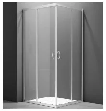 Душевой уголок Veconi Rovigo RV-101 80х80 RV101-80-01-C5 профиль Хром стекло прозрачное