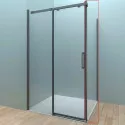 Душевая стенка Veconi Rovigo KP-06B 100 KP06B-100-01-19C4 профиль Черный матовый стекло прозрачное