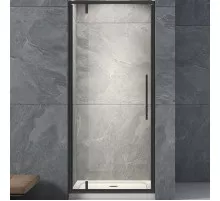 Душевая дверь Veconi Vianno VN-33B 70 VN33B-70-01-C7 профиль Черный матовый стекло прозрачное