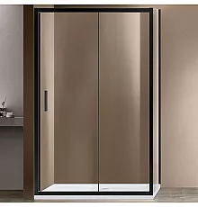 Душевой уголок Vincea Garda 120х90 VSR-1G9012CLB профиль Черный стекло прозрачное