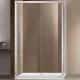 Купить Душевой уголок Vincea Garda 140х100 VSR-1G1014CL профиль Хром стекло прозрачное в магазине сантехники Santeh-Crystal.ru